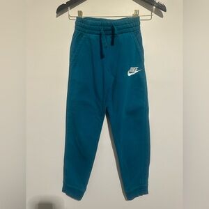 Nike Kids Teal Blue Fleece Joggers